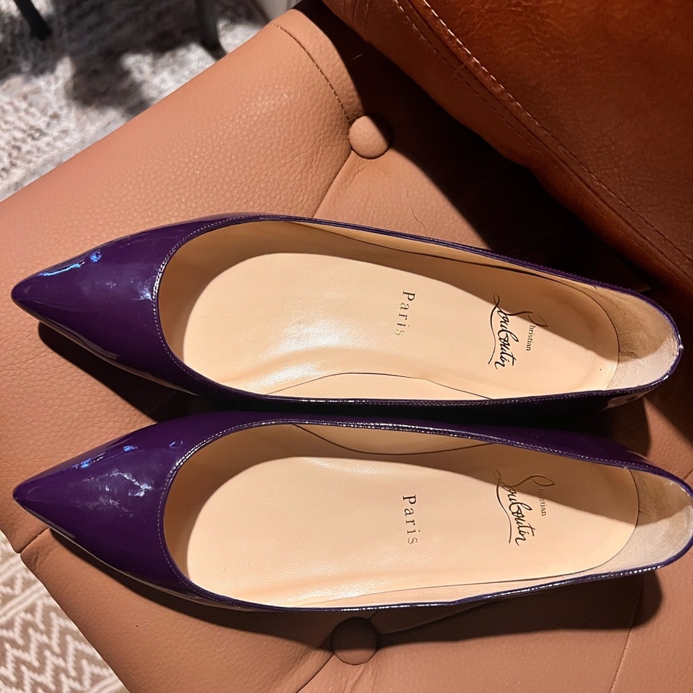 Christian Louboutin Purple Flats - Picture 2 of 11